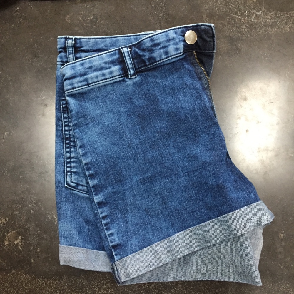 H&M High Waist Denim Shorts